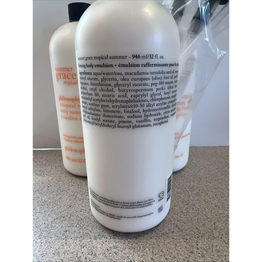 Philosophy Summer Grace Tropical Summer Firming Body Emulsion 32 fl oz with Pump